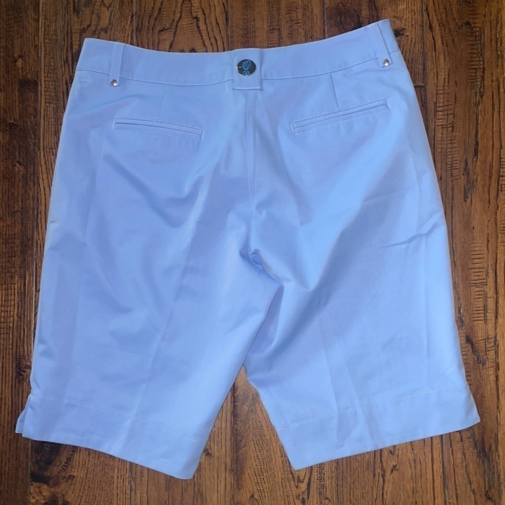 GG Blue White Khaki Golf Shorts Women’s Size 8 - Picture 4 of 4
